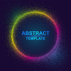 dynamic abstract scattering particles background vector image