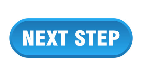 next step button rounded sign on white background vector image