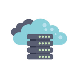 cloud computing data storage server network vector image