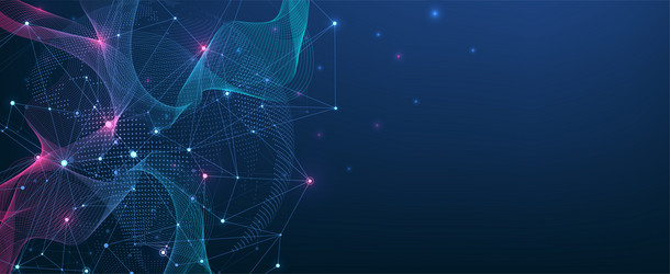 global network connection concept big data vector image