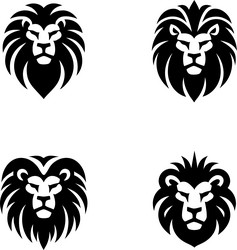 lion logo design symbol of strength and majesty Vector Image