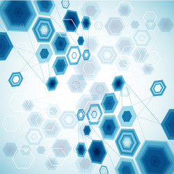 abstract hexagonal background vector image