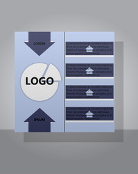 abstract layout background set for art template vector image