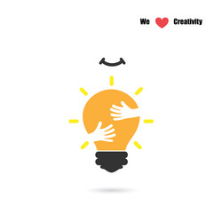 Idea gear logo light bulb icon brain Royalty Free Vector