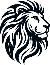 lion logo design symbol of strength and majesty Vector Image