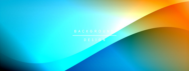 bright rainbow style color gradient with curve vector image