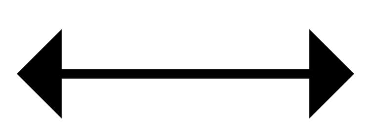 horizontal resize icon east west arrow cursor vector image