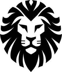 lion logo design symbol of strength and majesty Vector Image