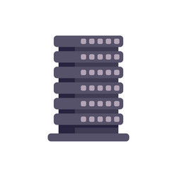 modern data center providing cloud computing vector image