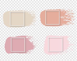 pink paint with white frame transparent background vector