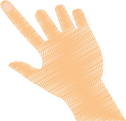 hand pointing with index finger icon image vector image