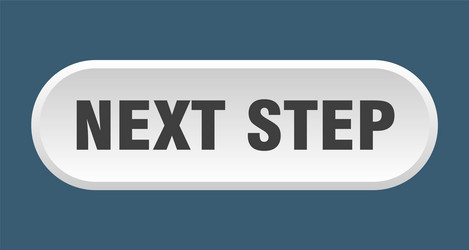 next step button rounded sign on white background vector image