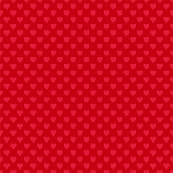 Red seamless heart pattern background - love vector