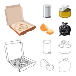design of dump and sort logo set vector image