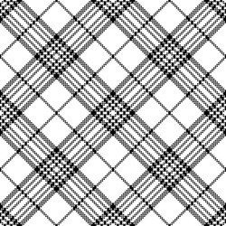 Simple pixel check black white seamless pattern vector