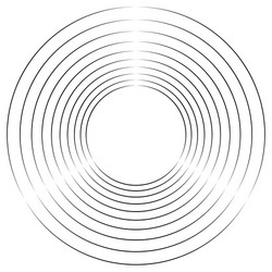 concentric radial circles circular element vector image