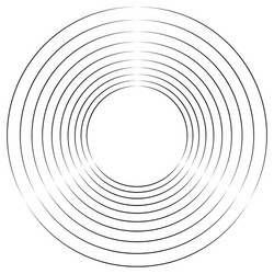 Concentric radial circles circular element vector