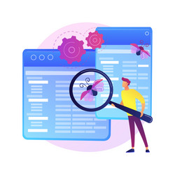 debugging firewall concept metaphor vector image
