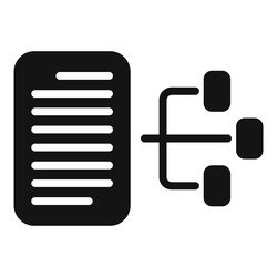 Data file scheme icon simple cloud process vector