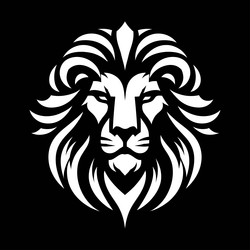 lion logo design symbol of strength and majesty Vector Image