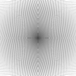 Grid of distorted dynamic lines repeatable curved vector