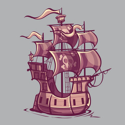 Cartoon Pirate Ship Stock Illustrations – 18,630 Cartoon Pirate