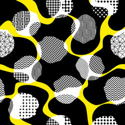 geometric abstract pattern in patchwork style vector image