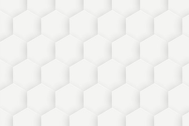 3d gradient white hexagonal background vector image