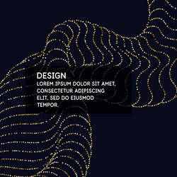 abstract background with dynamic waves vector image