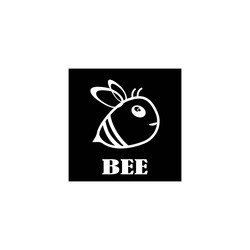 Bee logo vector