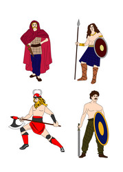 celtic warriors vector