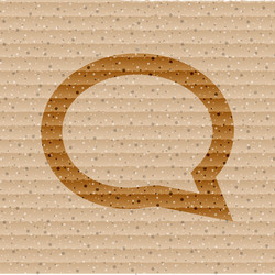 cloud thoughts flat modern web button and space vector image