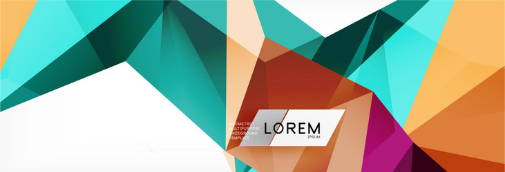 mosaic triangular low poly style abstract vector image