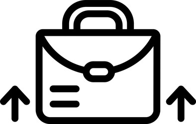 career path linear style icon design vector image