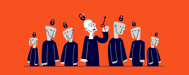 Matrix mind control and totalitarian society Vector Image