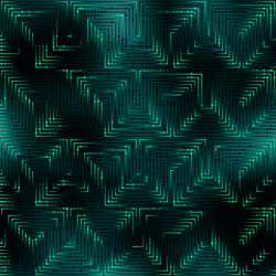 abstract green pattern in matrix technology style vector image