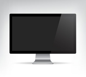 Modern Computer Monitor Display vector image