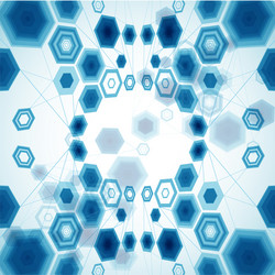 abstract hexagonal background Vector Image