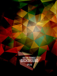 abstract triangle background for design - ep vector image