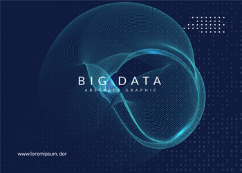 big data background technology for visualization vector image
