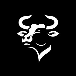cow head logo Vector Image