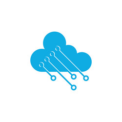Cloud logo icon design template Royalty Free Vector Image
