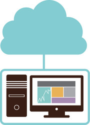computer database server icon stock vector image