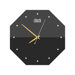 wall clock circle sign with chronometer pointer vector image