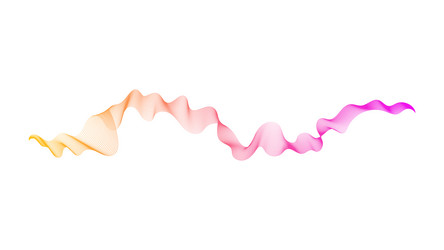 abstract backdrop with wave gradient lines vector image