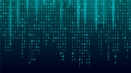 Binary Code Algorithm Stream vector image