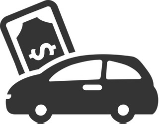 Car loan icon vector