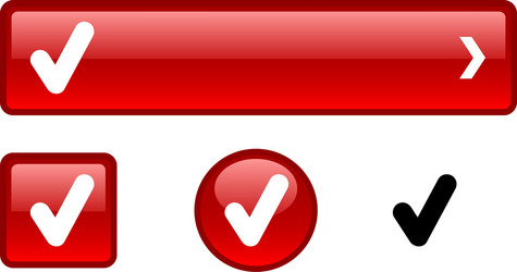check button set vector image
