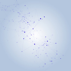 Connected Dots and Lines - Abstract Network vector image