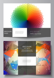 layout of two a4 format vector image
